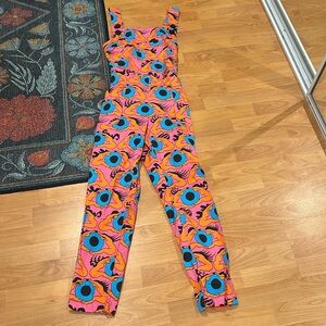 NWOT OVERALLS PSYCHEDELIC EYES